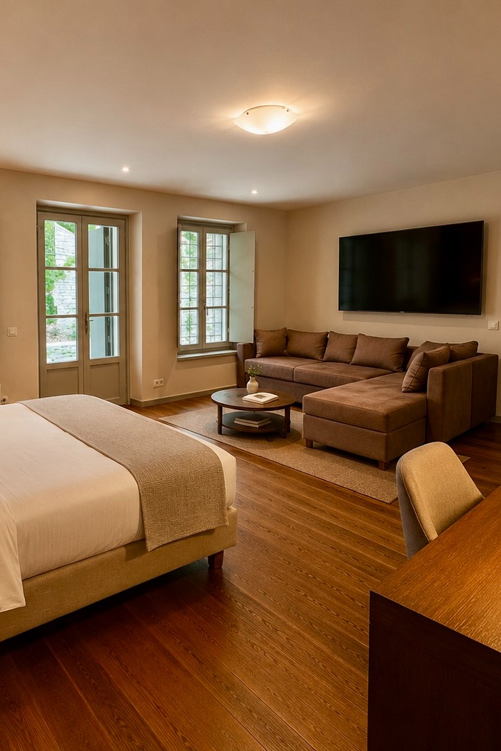 Grand Suite with fireplace Bedroom