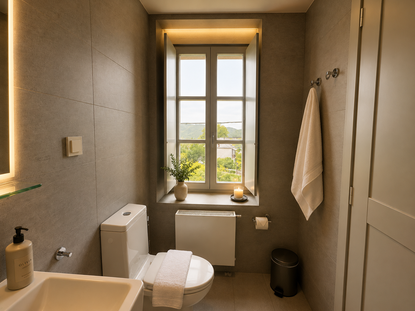 Deluxe Room with fireplace Bathroom