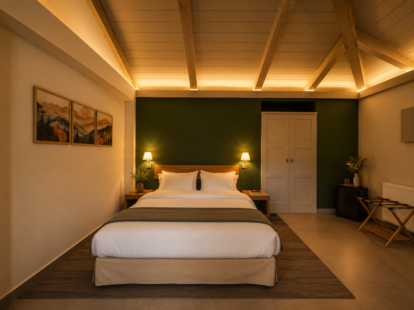 Mountain Suite with fireplace  Collection Bed