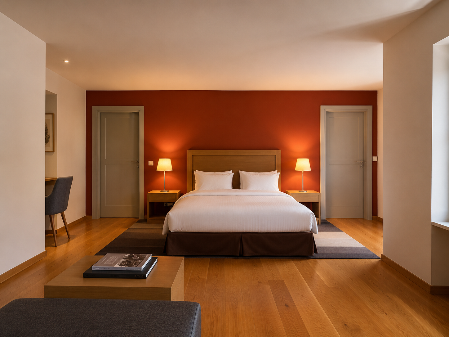 Superior Suite with fireplace Bed