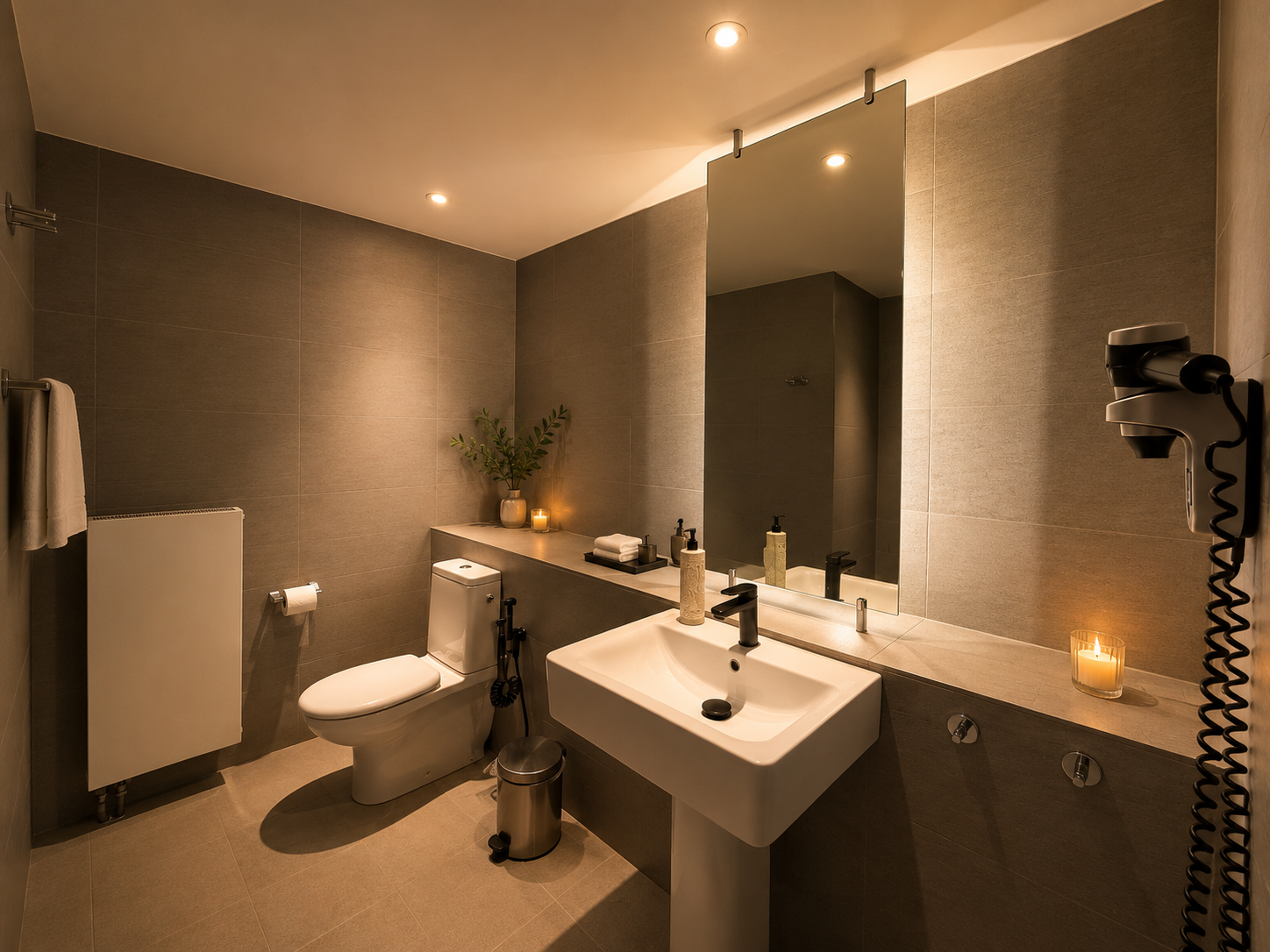 Mountain Lodge with fireplace Bathroom