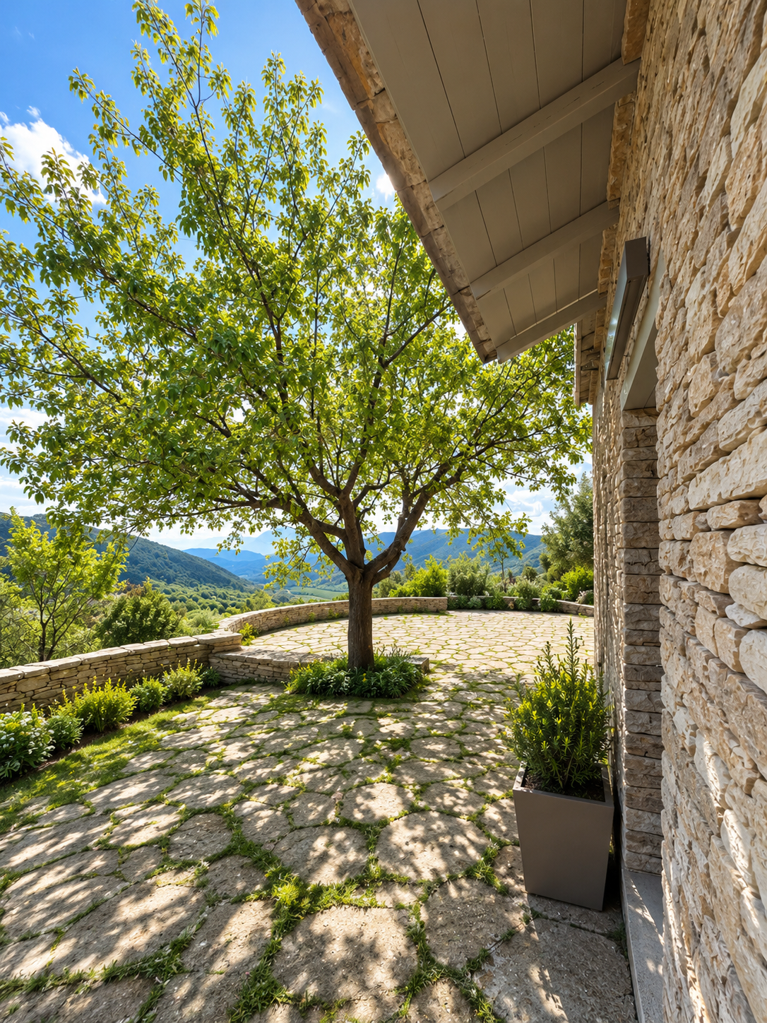 Mountain Villa with fireplace collection View